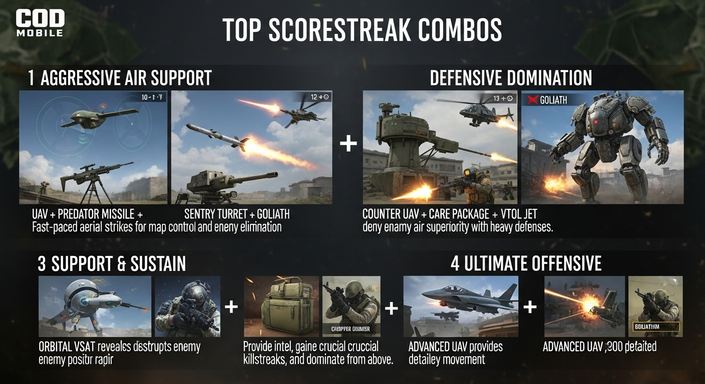 Best Scorestreak Combos in COD Mobile