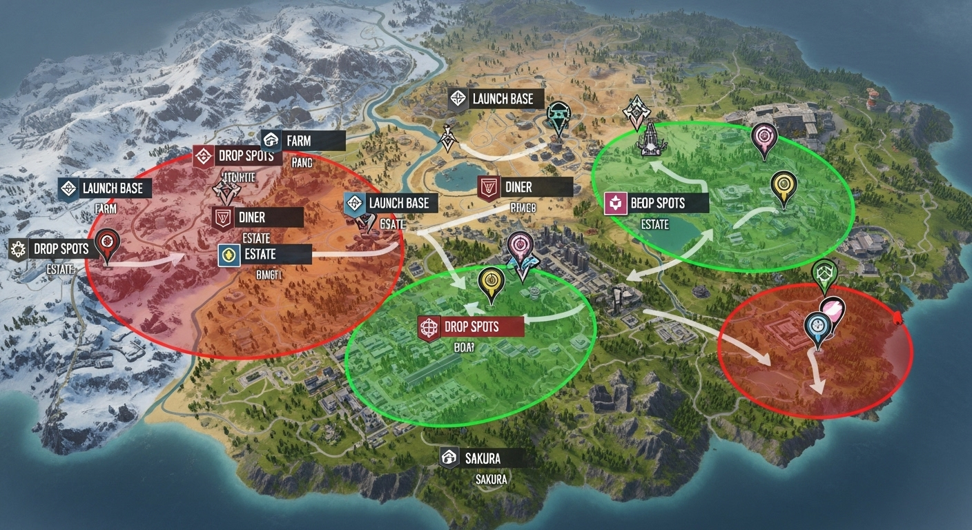 Top Battle Royale Landing Zones in COD Mobile