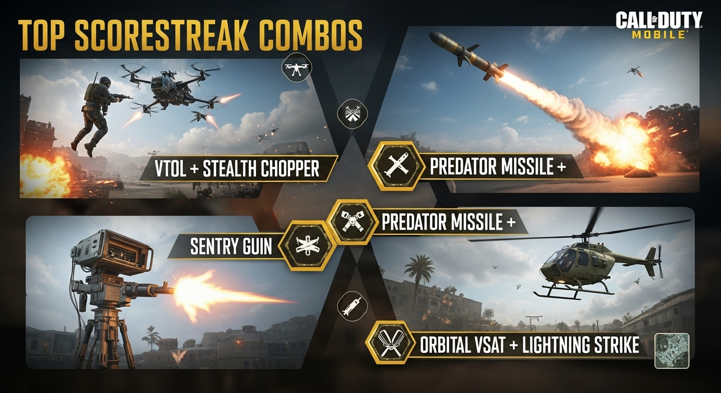 Best Scorestreak Combos in COD Mobile