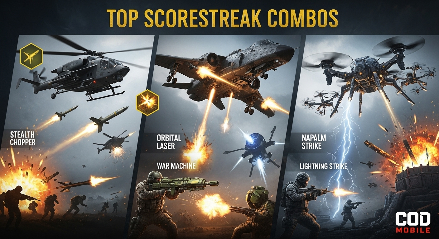 Best Scorestreak Combos in COD Mobile