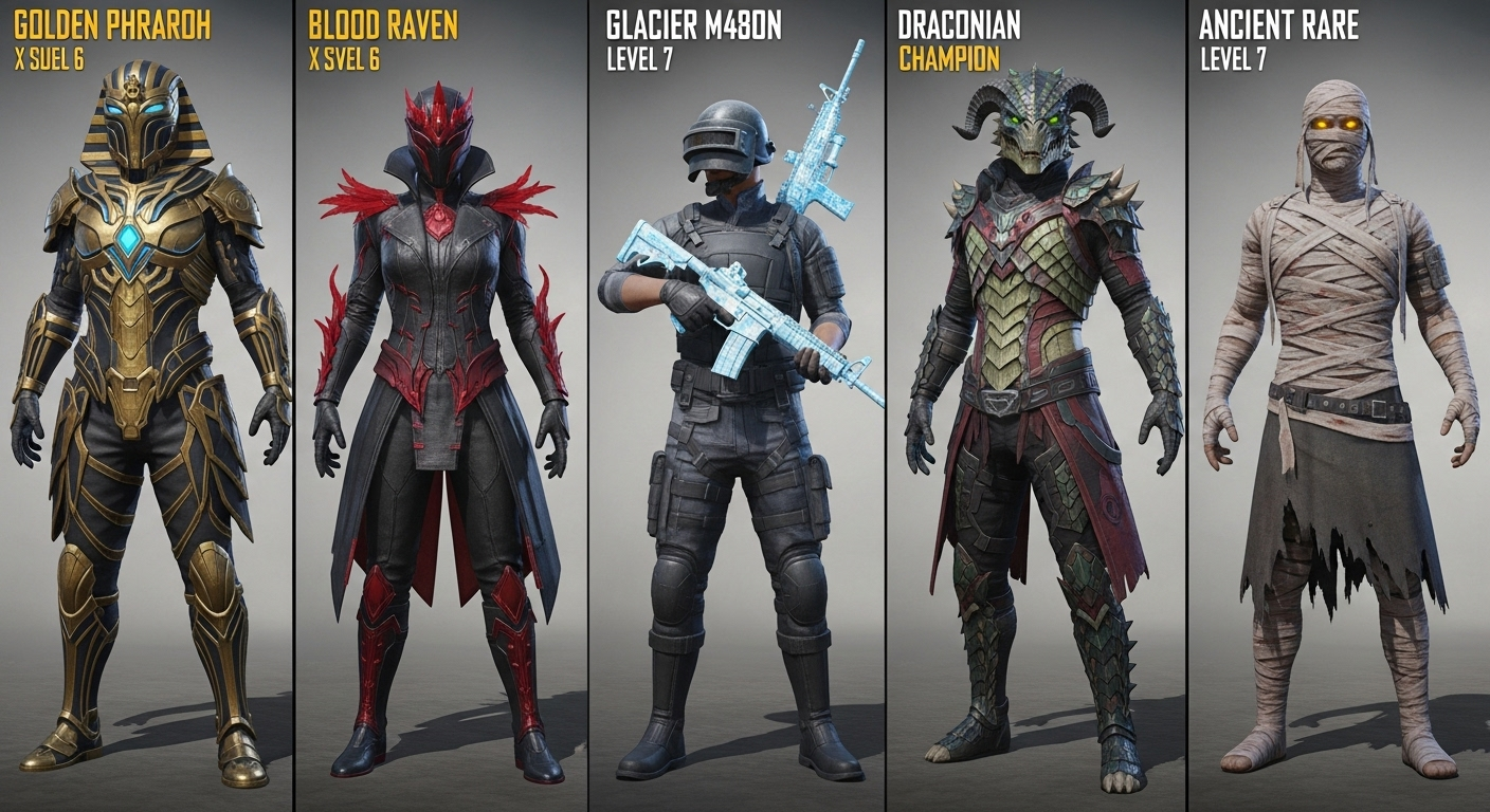 PUBG Mobile: Rarest Skins