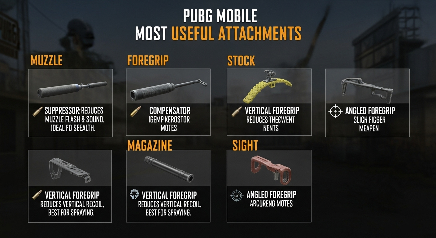 Best Attachments for PUBG Mobile