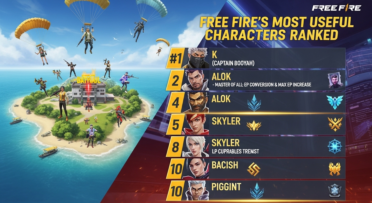 Free Fire: Ranking the Best Characters