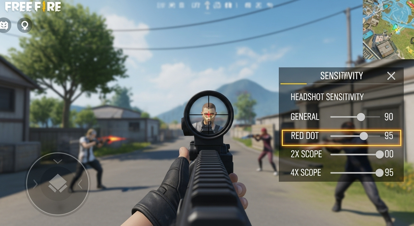 Optimal Headshot Sensitivity in Free Fire