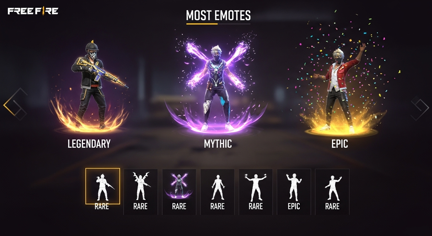Free Fire: Rarest Emotes Compilation