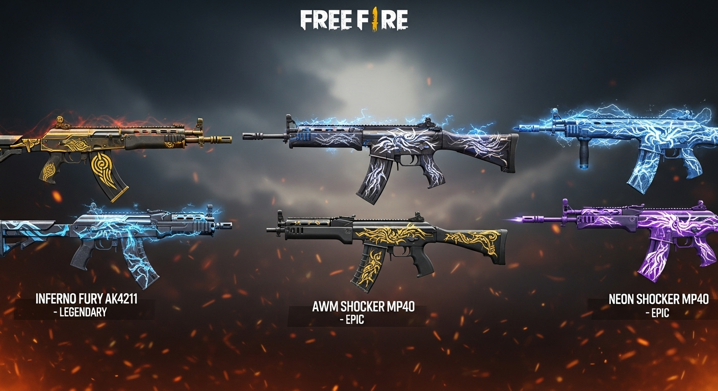 Newest Weapon Skins in Free Fire