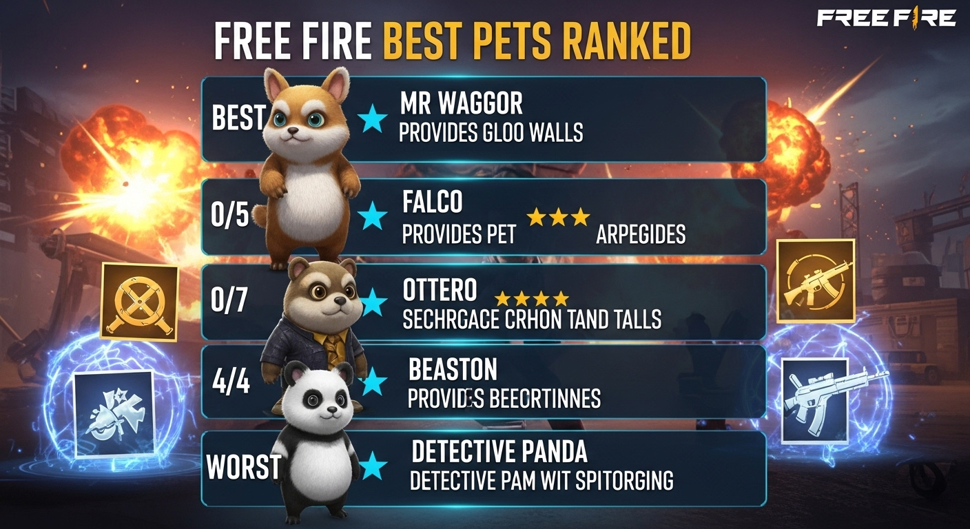 Free Fire: Top Pets Tier List