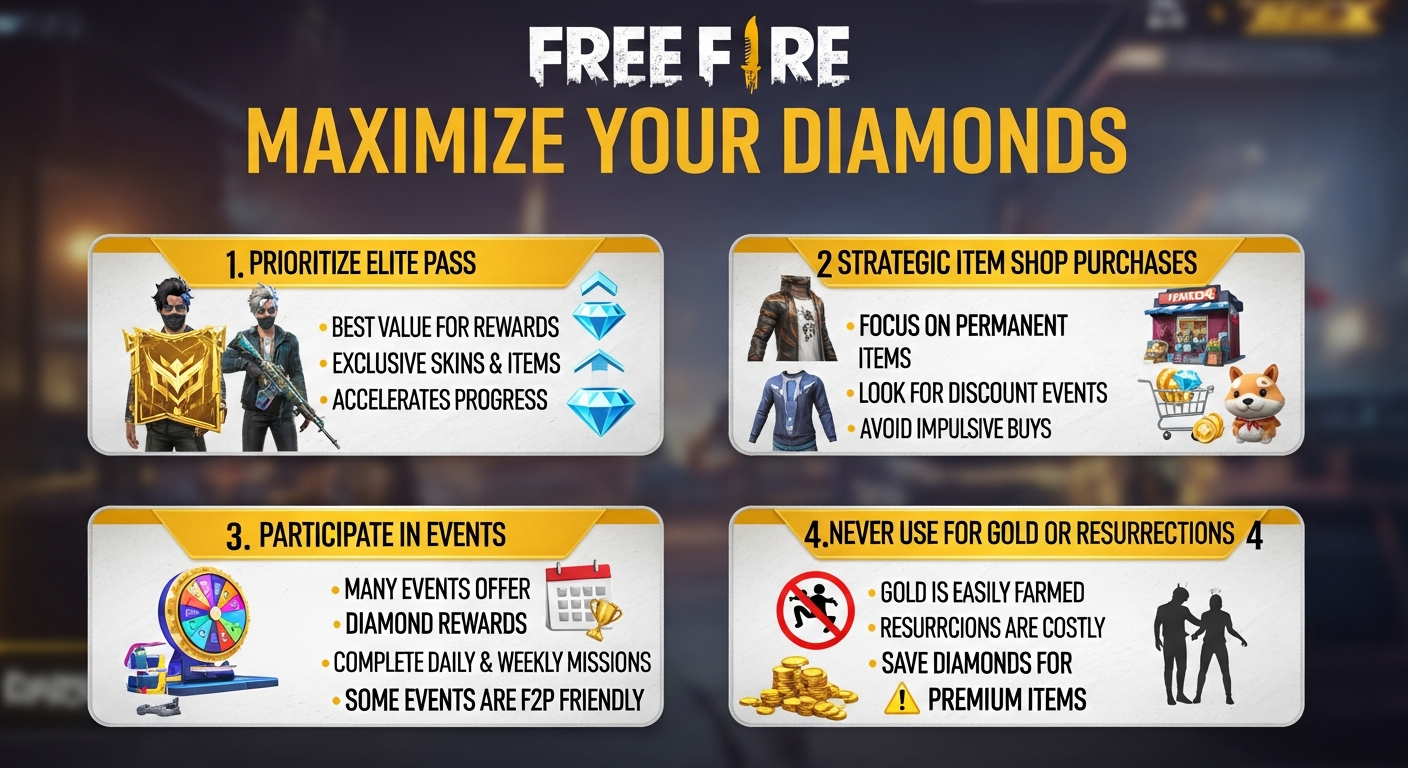 Free Fire: Best Ways to Spend Diamonds