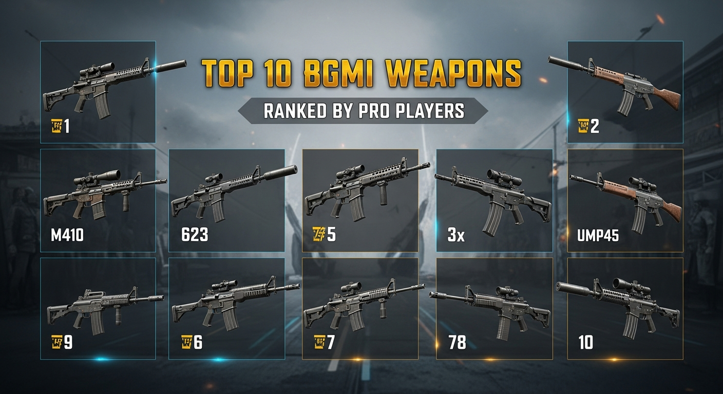 Pro Players' Tier List: Best BGMI Weapons
