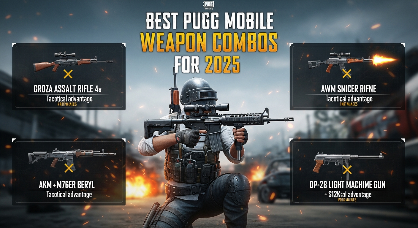 Top Weapon Combinations in PUBG Mobile for 2025