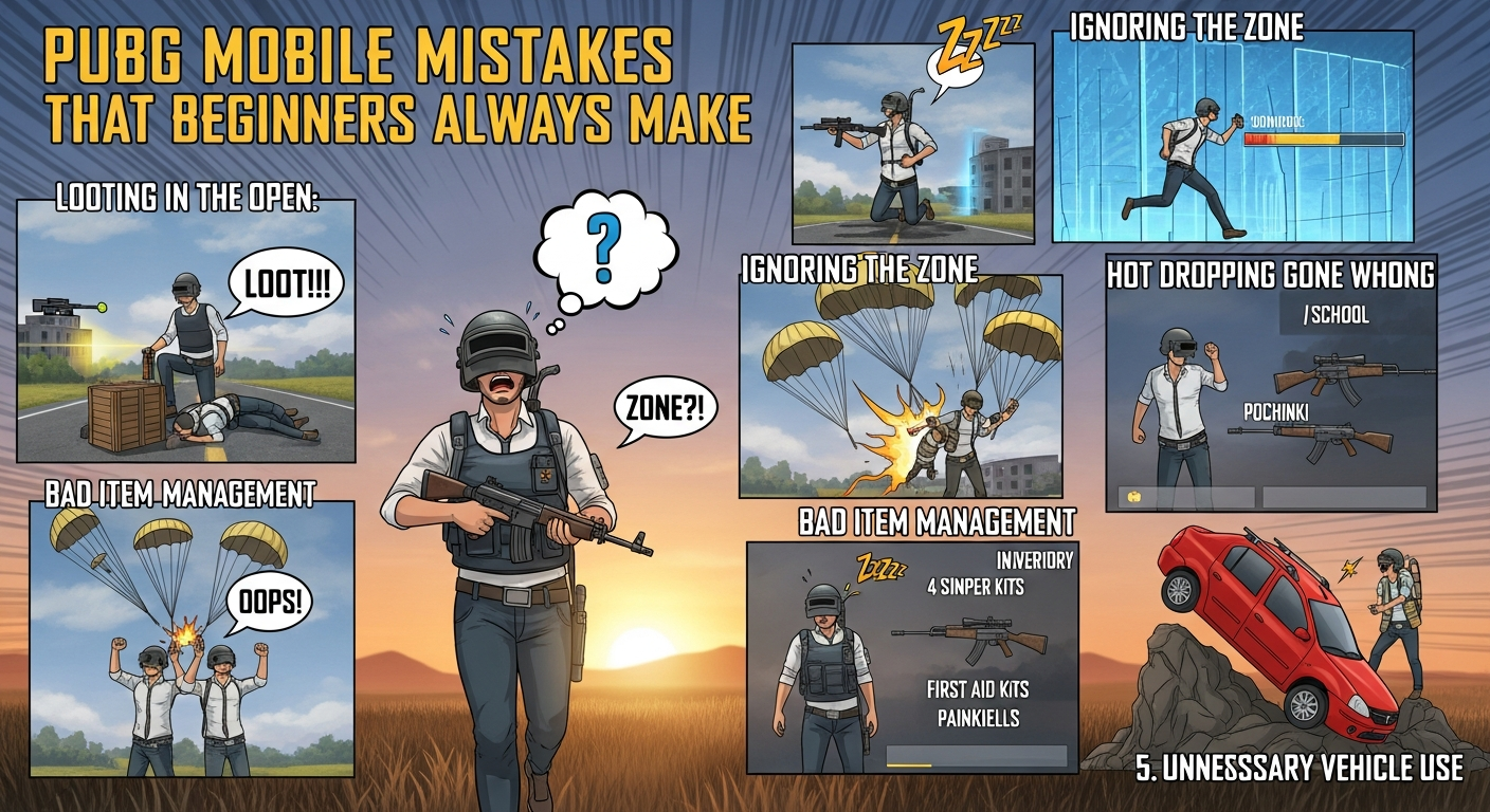 Common Beginner Mistakes in PUBG Mobile
