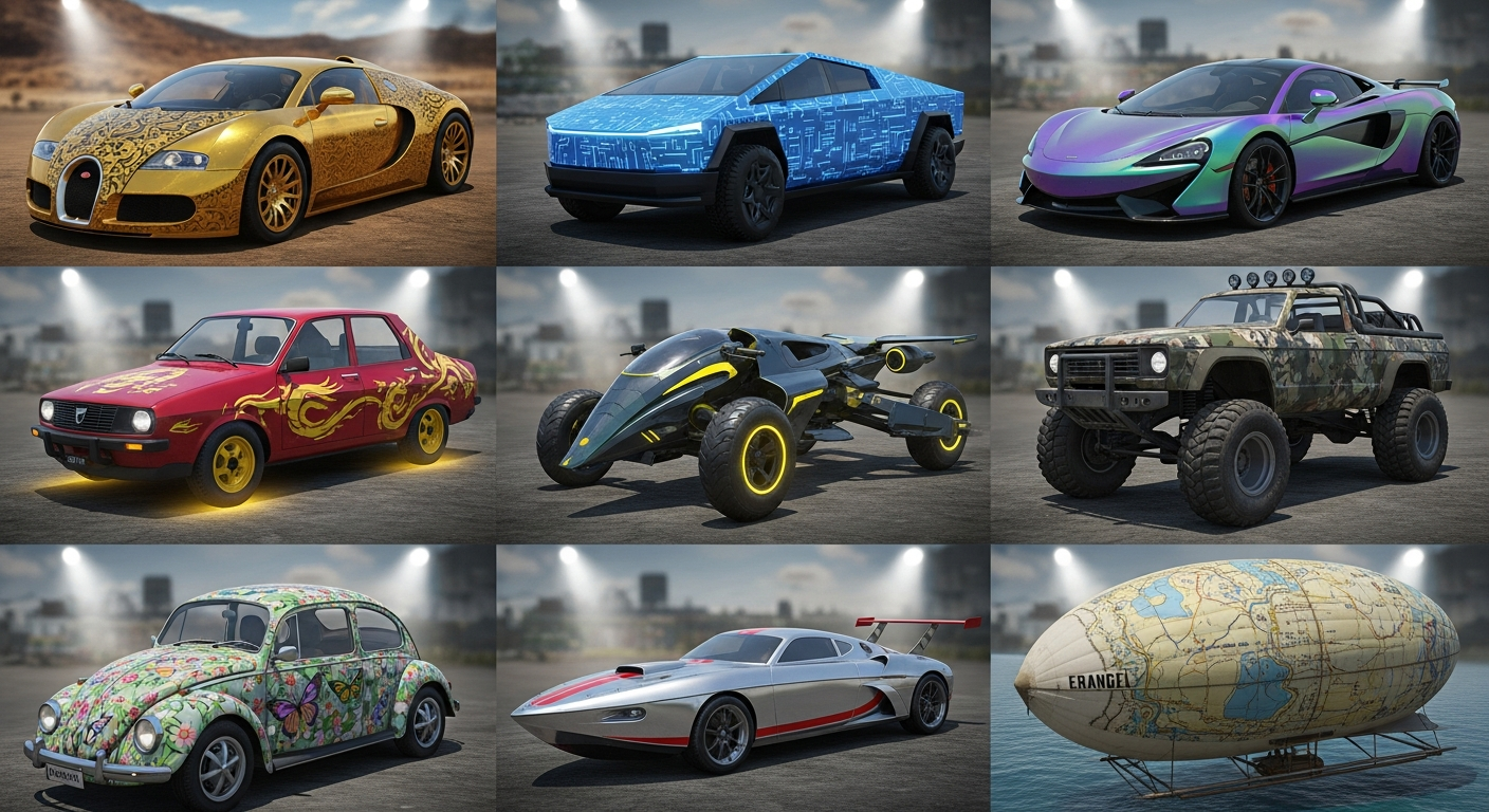 Expensive and Rare Vehicle Skins in PUBG Mobile