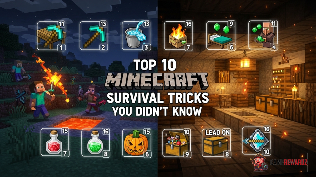 Minecraft Java Refrees Trick Minecraft Survival | Top 10 Pro Tricks
