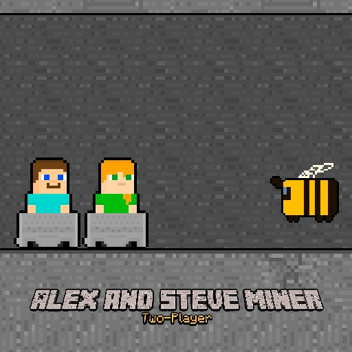 Alex and Steve Miner Two Player Game