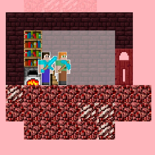 Alex and Steve Nether Game 