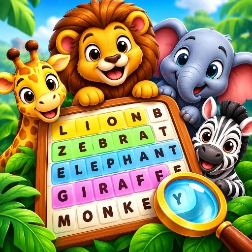 Animal Word Search Quest Game 
