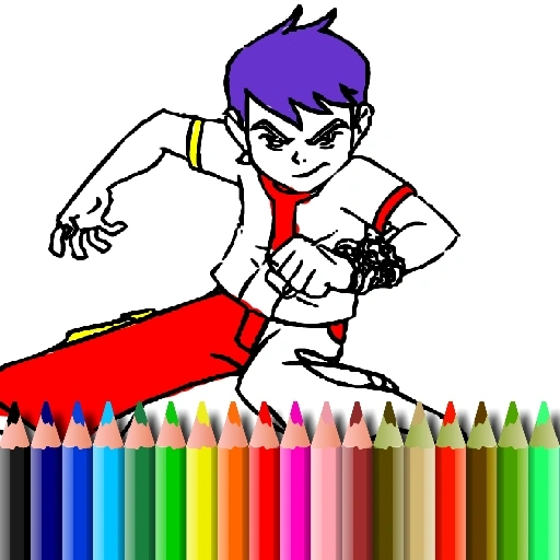 Ben 10 Coloring Book Game