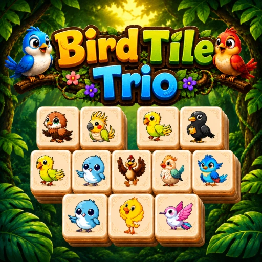 Bird Tile Trio Game 