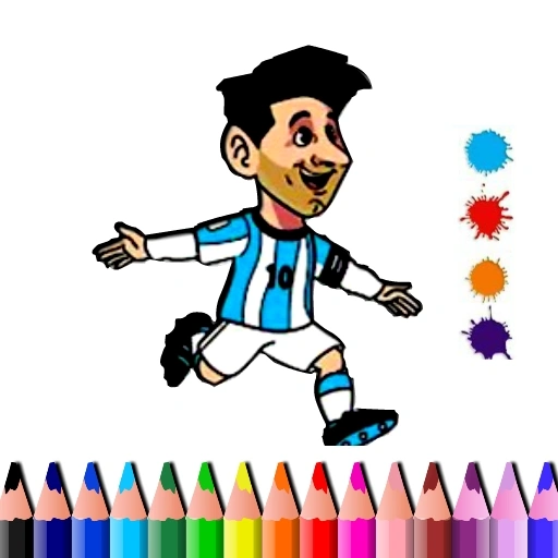 BTS Messi Coloring Book Game 
