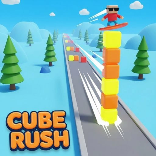 Cube Rush 3D Survive The Rush Game