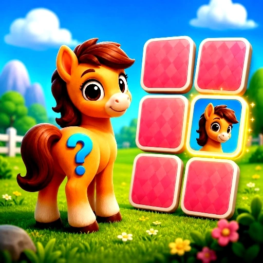 Cute Pony Memory Quest Game