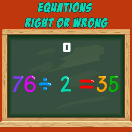 Equations Right or Wrong Game