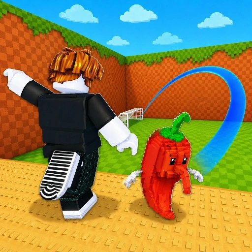 Kick a Lucky Block Tsunami Football Game
