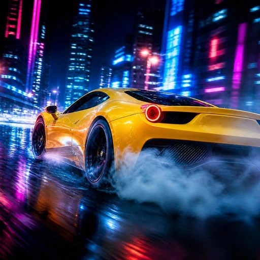 Neon City Drift Racing Game