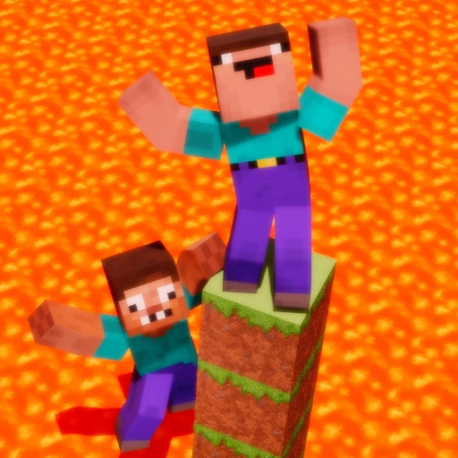 Noob vs Pro But Floor is Lava Minecraft Game
