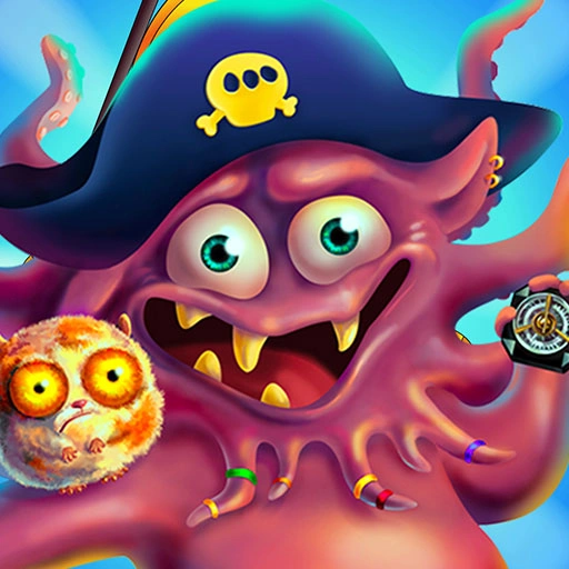 Pirate Octopus Memory Treasures Game