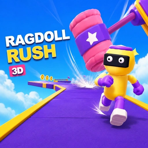 Ragdoll Rush 3D: Sky Race Game 