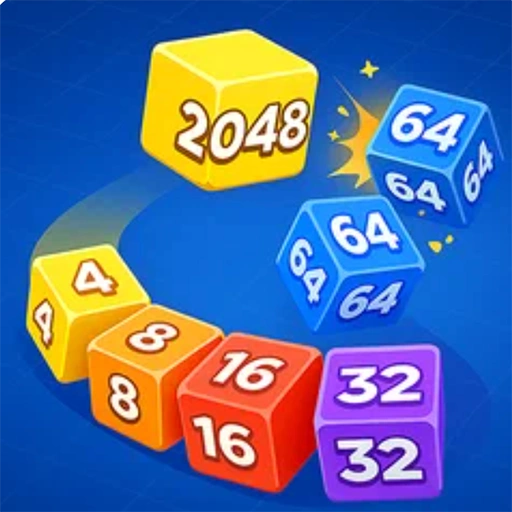 Snake 2048 Cube Merge Game 