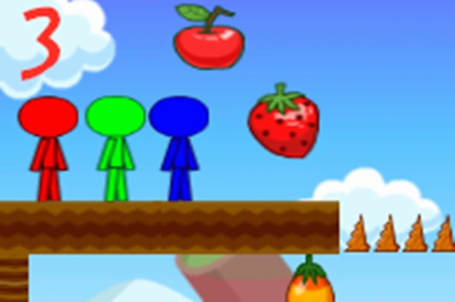 Stickman Bros In Fruit Island 3 Game