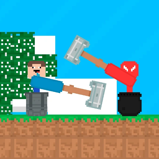  Stickman vs Noob Hammer Game