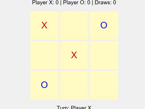 tic tac toe html Game