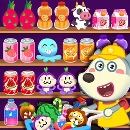 Wolfoo Supermarket Sort